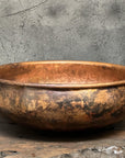 Hammered Copper Sink ,Dark Brown Bathroom Vessel