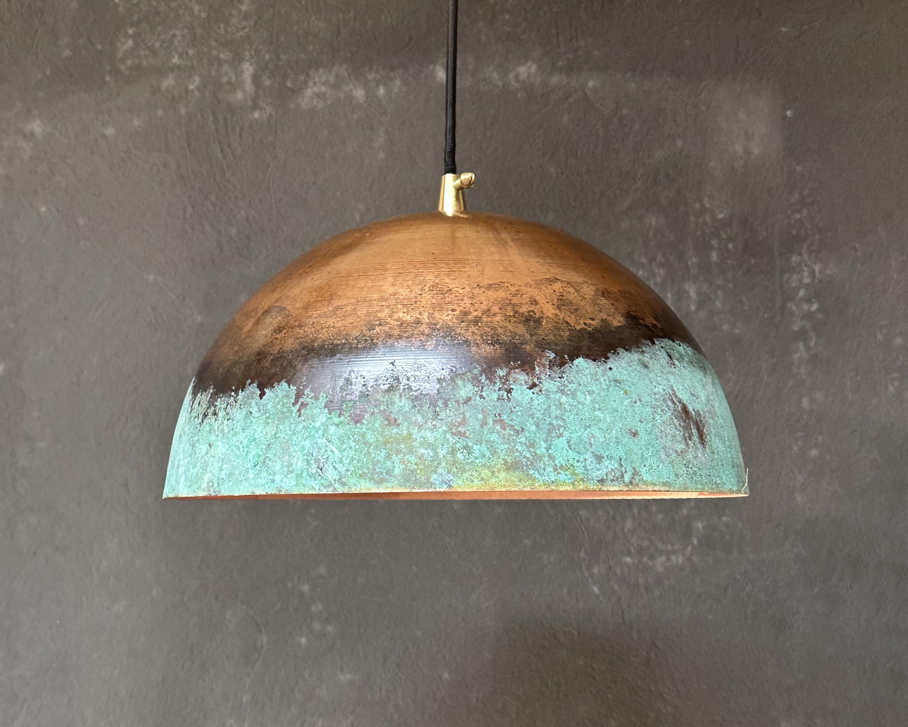 Handcrafted Copper Island Kitchen Lighting, Copper Pendant Light Fixture , Rustic Penadnt lamp