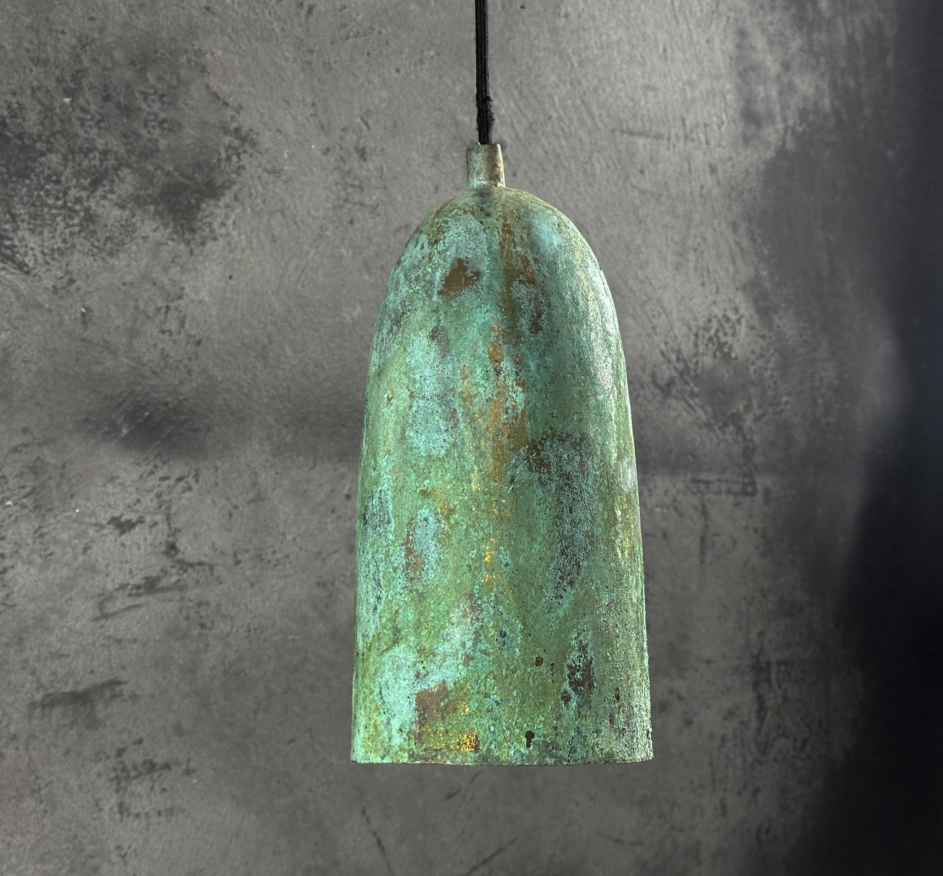 Vintage Farmhouse Pendant Lighting, Copper Pendant Light Kitchen, Rustic Oxidized Copper Hanging Light