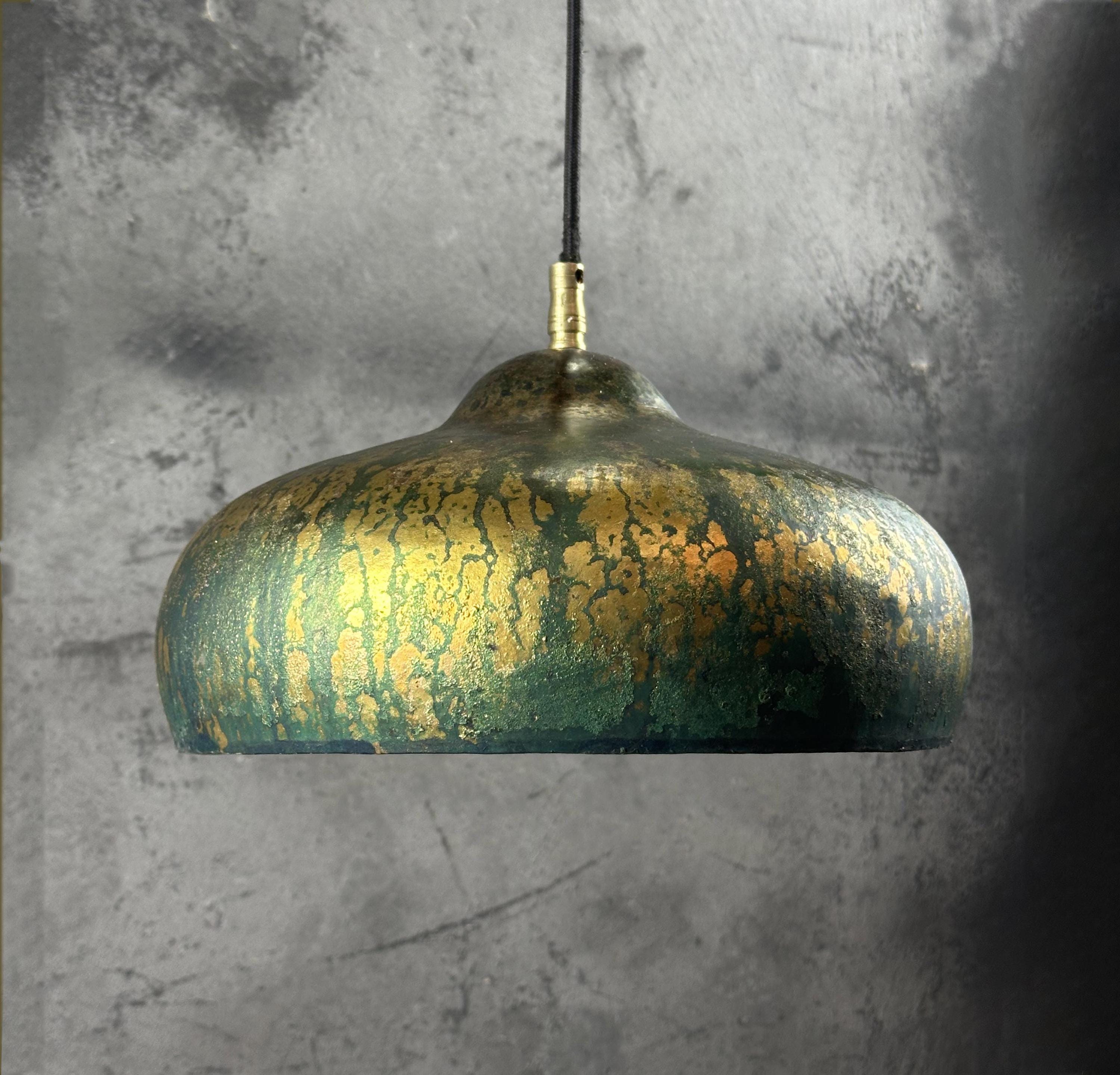 Copper Dome Pendant Light – Vintage Kitchen Island Lamp