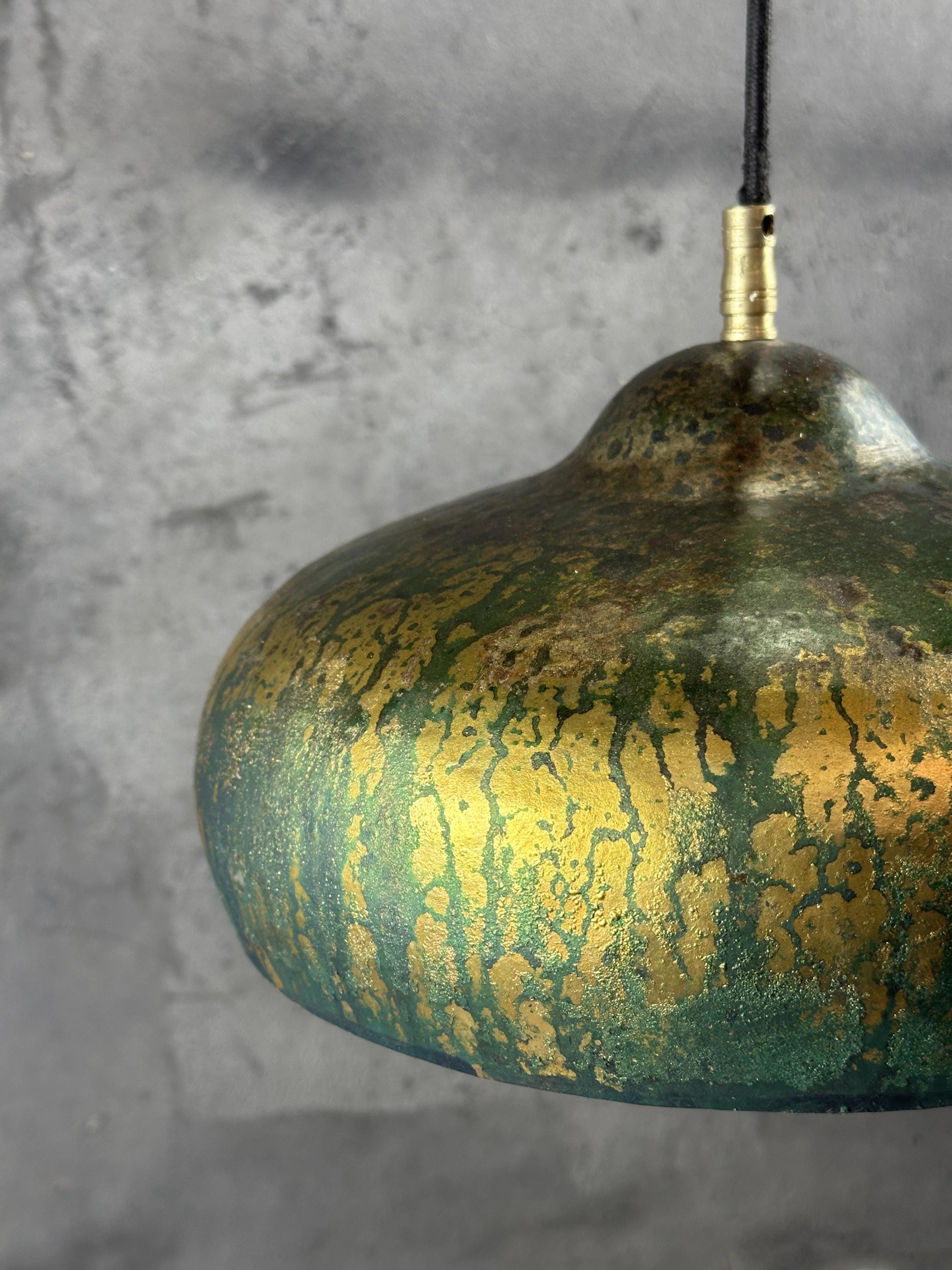 Copper Dome Pendant Light – Vintage Kitchen Island Lamp