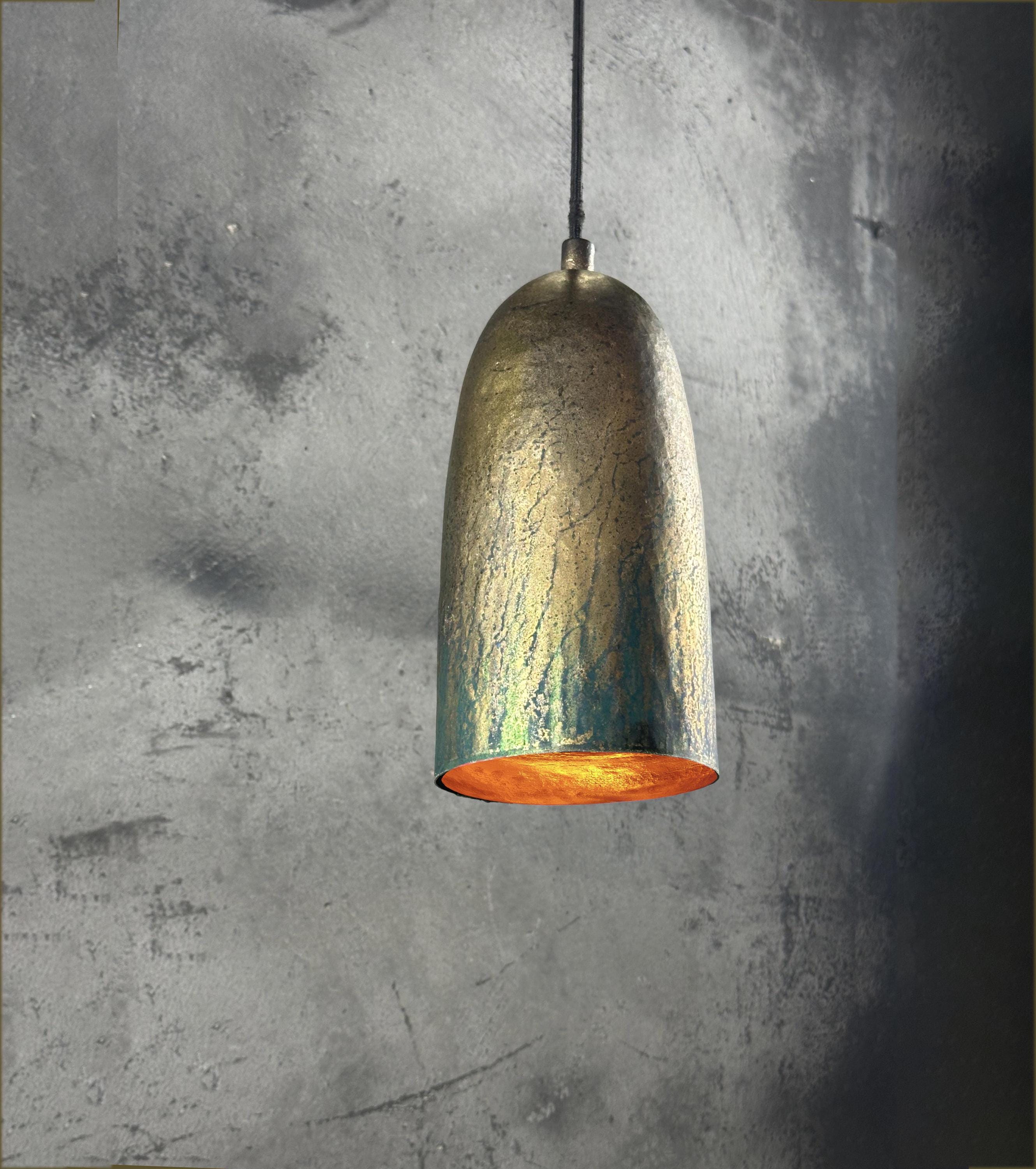 Farmhouse Kitchen Island Lighting, Copper Light Fixture Dining Room, Rustic Pendant Lighting