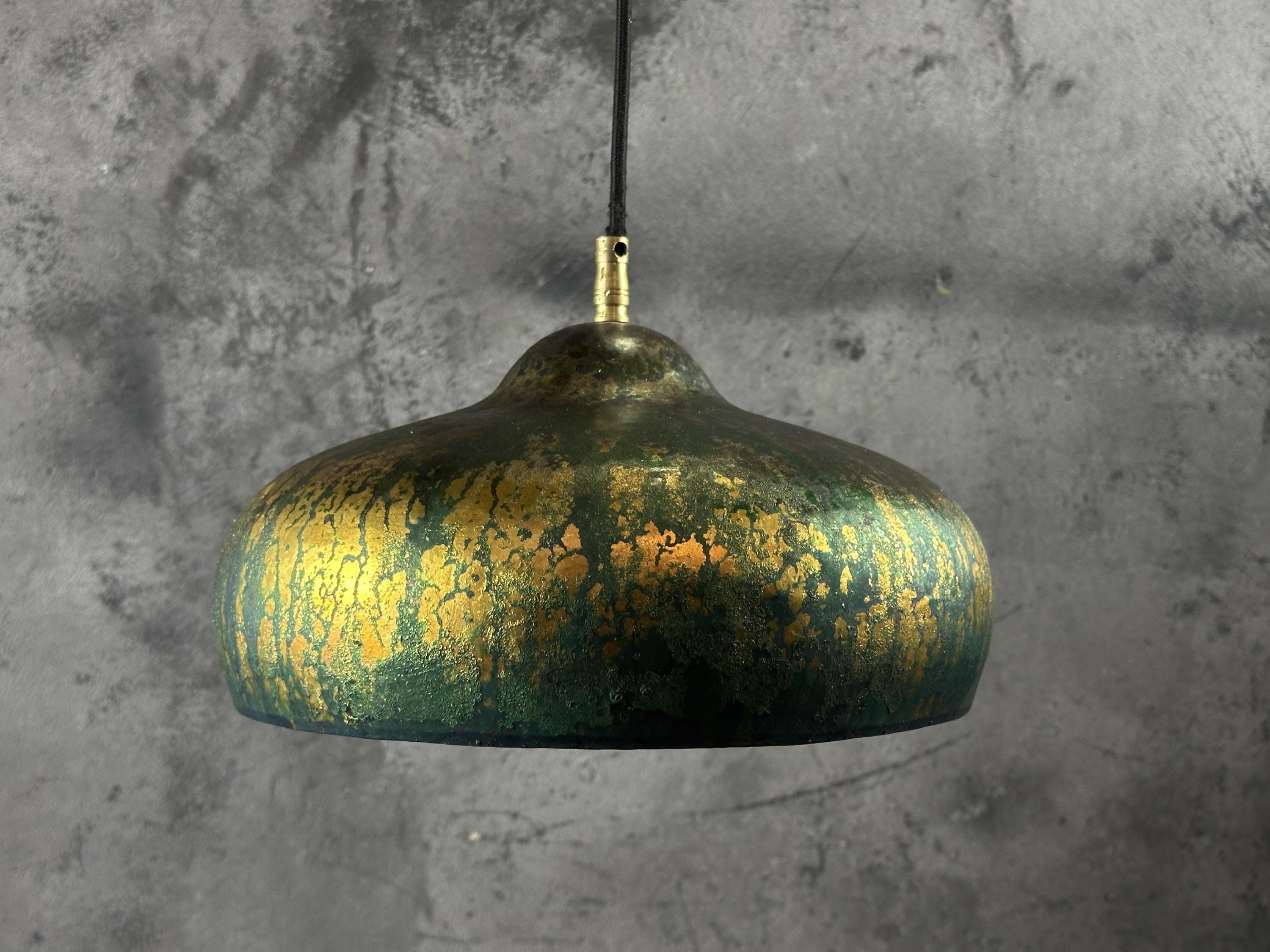 Copper Dome Pendant Light – Vintage Kitchen Island Lamp