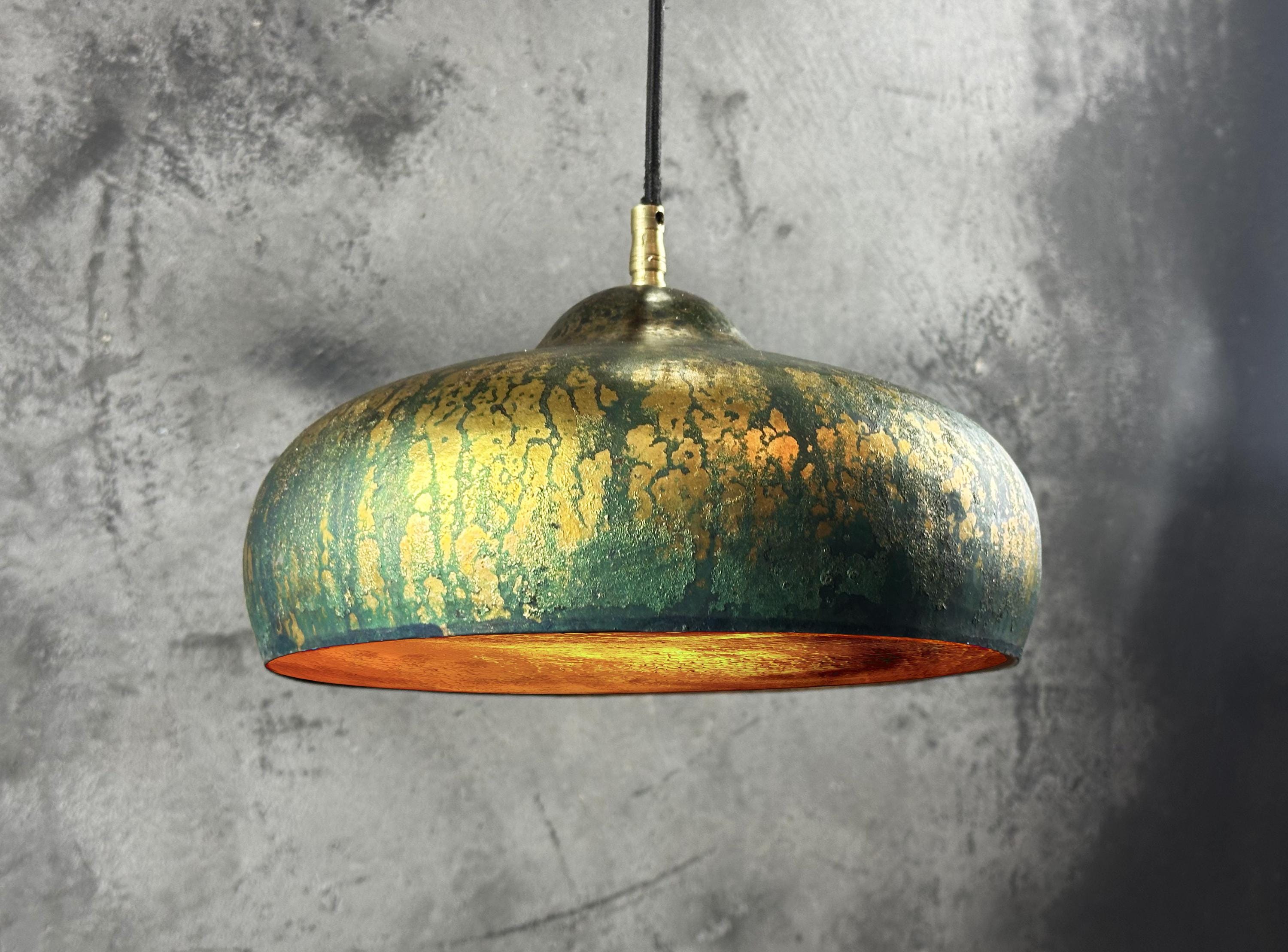 Copper Dome Pendant Light – Vintage Kitchen Island Lamp