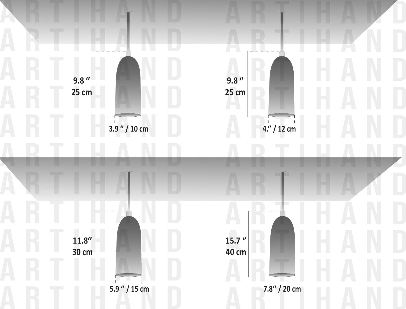 Green Patina Pendant Light – Long Farmhouse Fixture