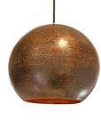 Rustic Copper Pendant light, Aged Copper Pendant Light Fixture