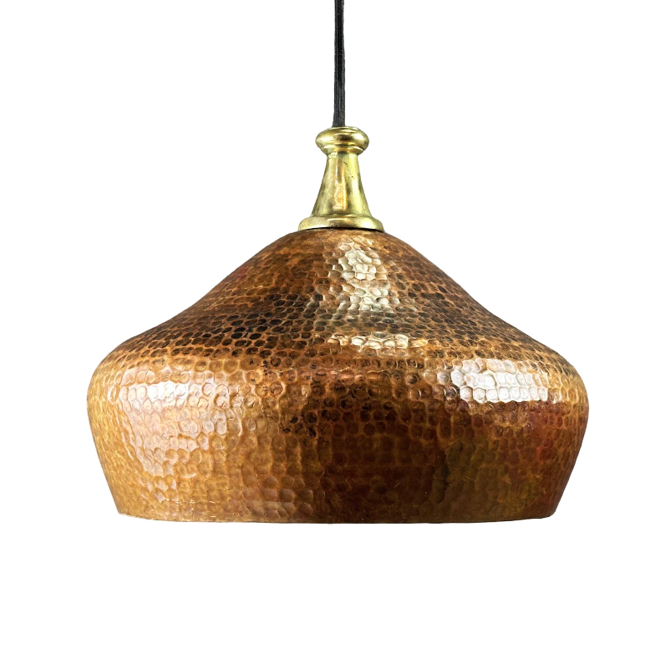 Copper Dome Pendant Light – Patina Kitchen Fixture