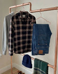 Aged Copper wall-mounted copper closet rod – Wall-Mounted Copper Closet Rod – Holder 4