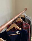 Aged Copper wall-mounted copper closet rod – Wall-Mounted Copper Closet Rod – Holder 8