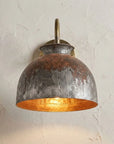 Verdigris Copper Dome Gooseneck Wall Sconce