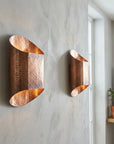Hammered Copper Cylinder Wall Sconce