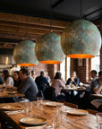 Copper Patina pendant light, Ceiling Light Fixture