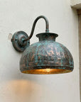 Verdigris Copper Dome Sconce