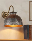 Verdigris Copper Dome Gooseneck Wall Sconce