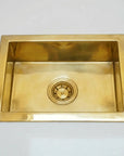 Unlacquered Brass Kitchen Sink , Undermount Single Brass Kitchen Sink Various Sizes