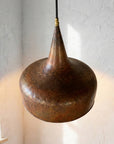 Aged Copper Farmhouse Pendant Light