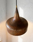 Aged Copper Farmhouse Pendant Light