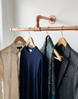 Shiny Copper wall-mounted copper closet rod – Wall-Mounted Copper Closet Rod – Holder 6