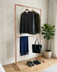 Shiny Copper wall-mounted copper closet rod – Wall-Mounted Copper Closet Rod – Holder 5