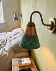 Verdigris Copper Gooseneck Wall Sconce
