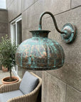 Verdigris Copper Dome Sconce