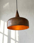 Aged Copper Farmhouse Pendant Light