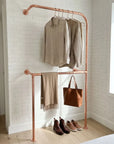 Aged Copper wall-mounted copper closet rod – Wall-Mounted Copper Closet Rod – Holder 3