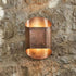 Hammered Copper Cylinder Wall Sconce