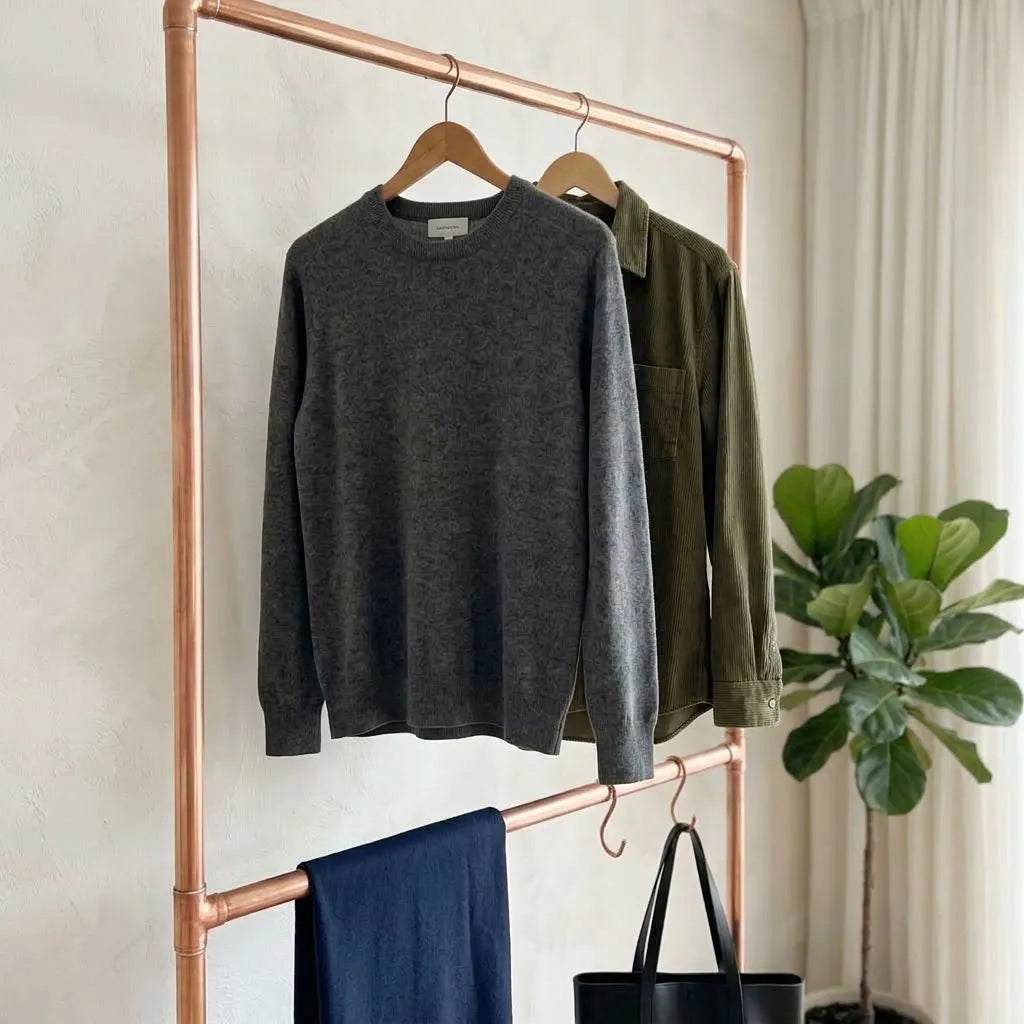 Aged Copper wall-mounted copper closet rod – Wall-Mounted Copper Closet Rod – Holder 5