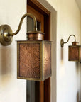Oxidized Copper Wall Lantern Sconce