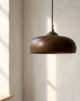 Vintage Rustic Patina Copper Pendant Light - Kitchen Island Ceiling Lamp