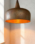Aged Copper Farmhouse Pendant Light