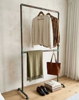 Oxidized Copper wall-mounted copper closet rod – Wall-Mounted Copper Closet Rod – Holder 5