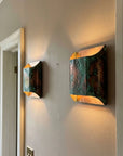 Verdigris Copper Cutout Wall Sconce