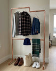 Shiny Copper wall-mounted copper closet rod – Wall-Mounted Copper Closet Rod – Holder 4