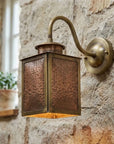 Oxidized Copper Wall Lantern Sconce