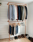 Wall-mounted copper closet rod detail – Wall-Mounted Copper Closet Rod – Holder 1