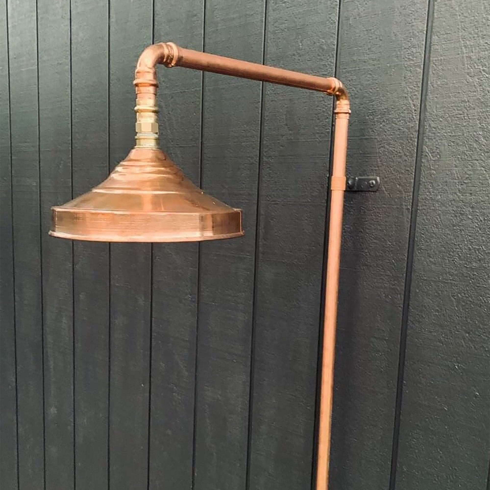 Copper Outdoor Shower, Natural Copper Rain Showerhead