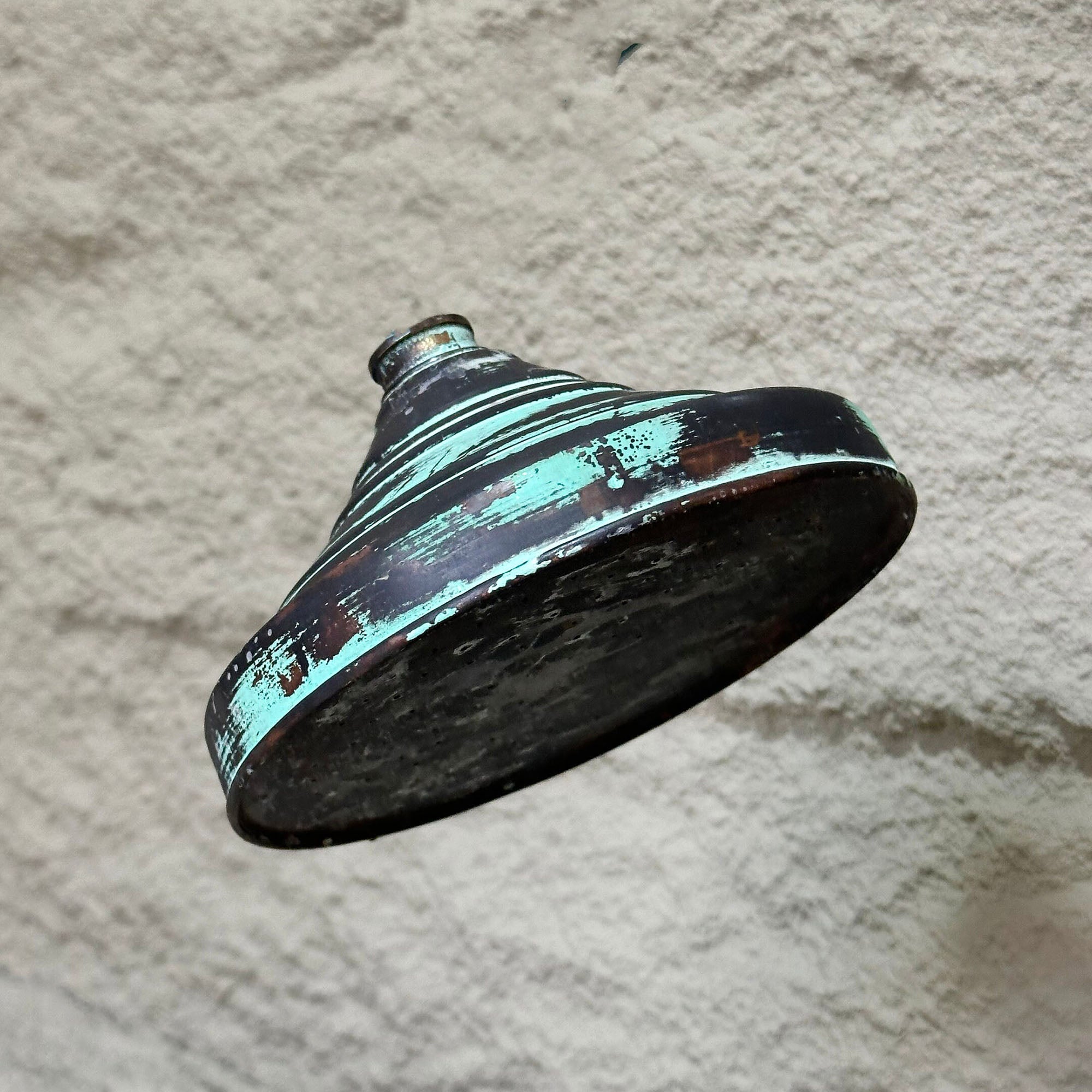 Oxidized Copper Shower Head, Vintage Copper Rain Shower Head Outdoor