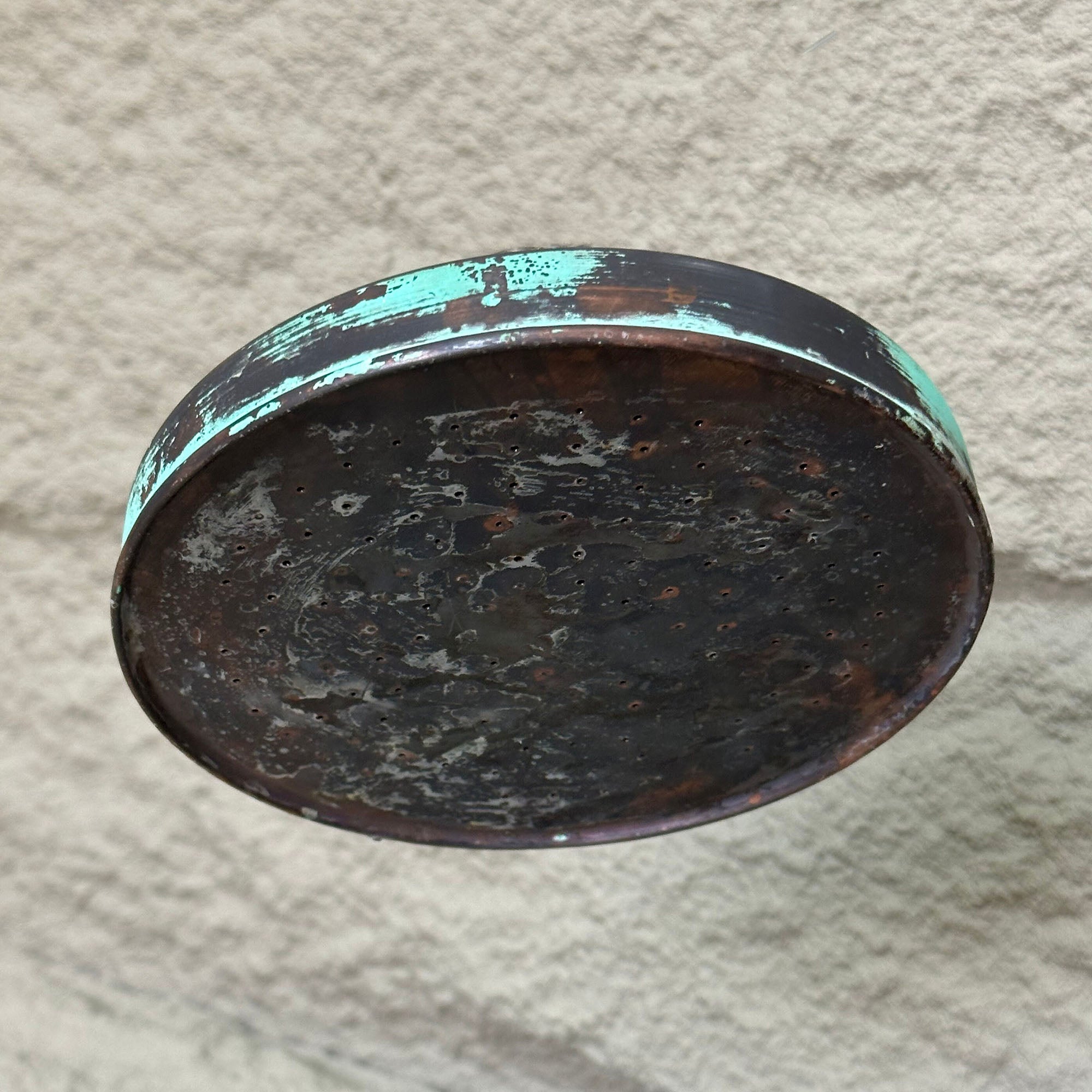 Oxidized Copper Shower Head, Vintage Copper Rain Shower Head Outdoor