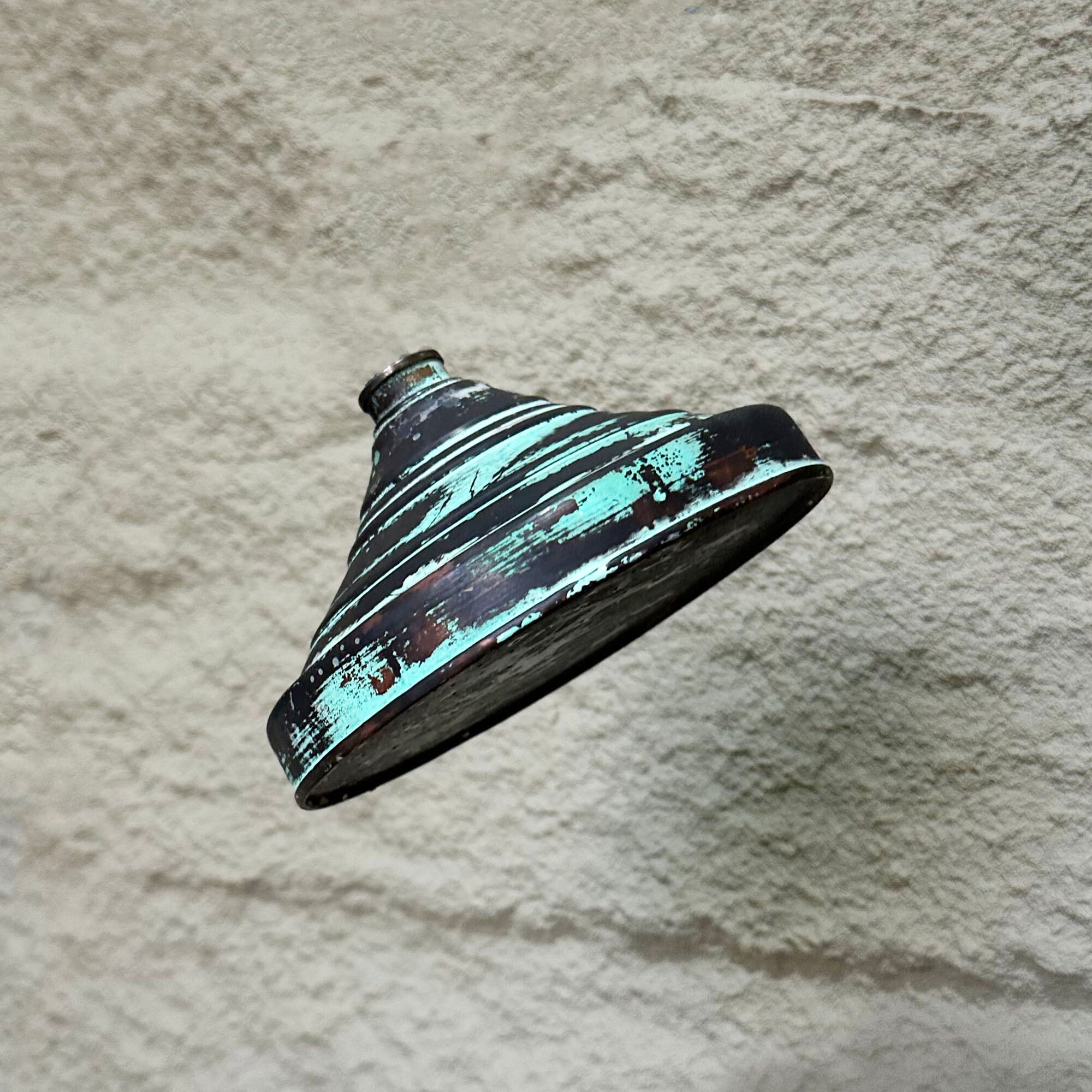 Oxidized Copper Shower Head, Vintage Copper Rain Shower Head Outdoor