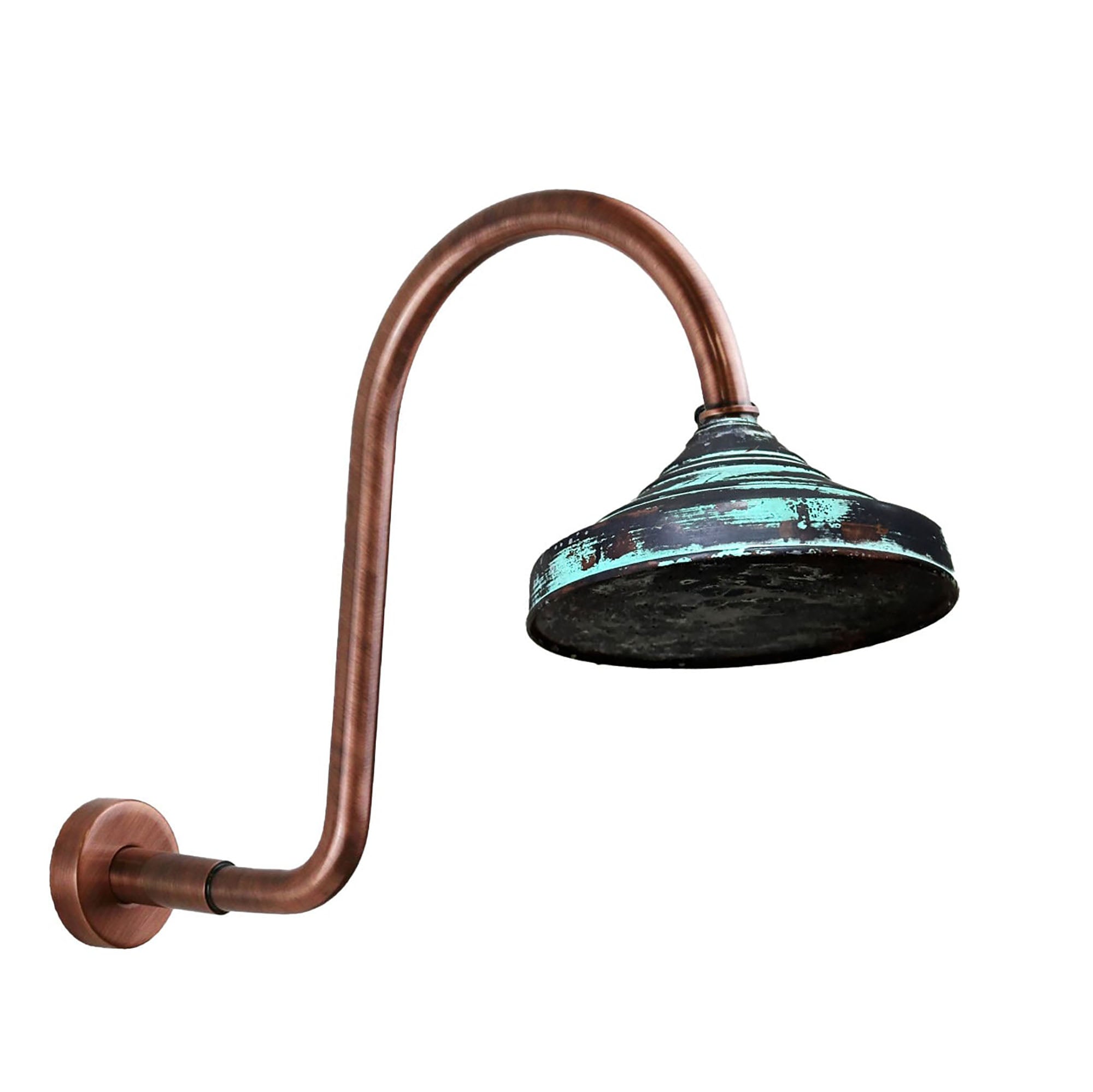 Oxidized Copper Shower Head, Vintage Copper Rain Shower Head Outdoor
