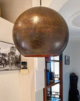 Rustic Copper Pendant light, Aged Copper Pendant Light Fixture