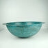 Rustic Green Patina Drop in Sink, Hammered Copper Bathroom Vanity Sink Top Mount