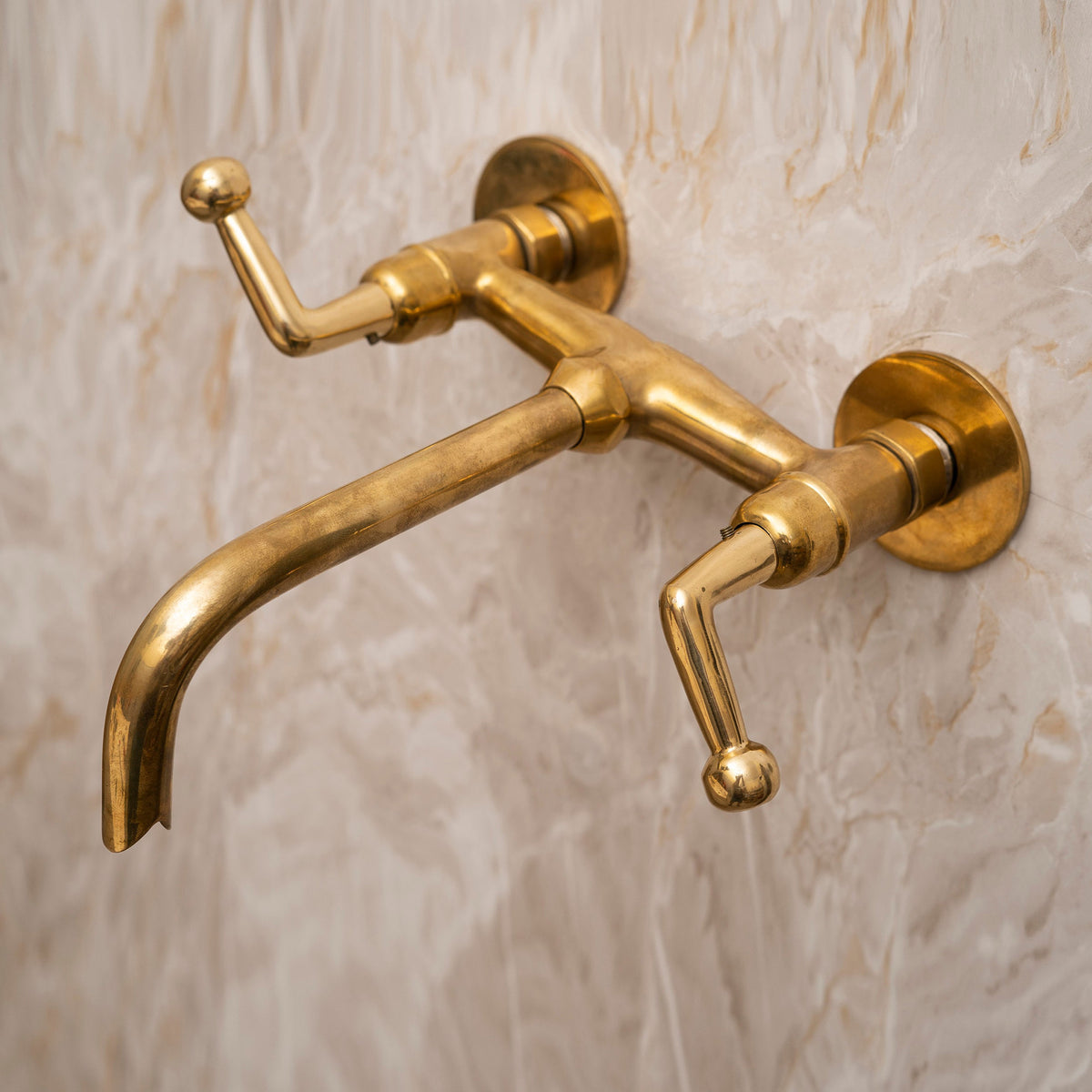 Unlacquered Brass Tub Filler Faucet | Solid Brass Bathroom Faucet with ...