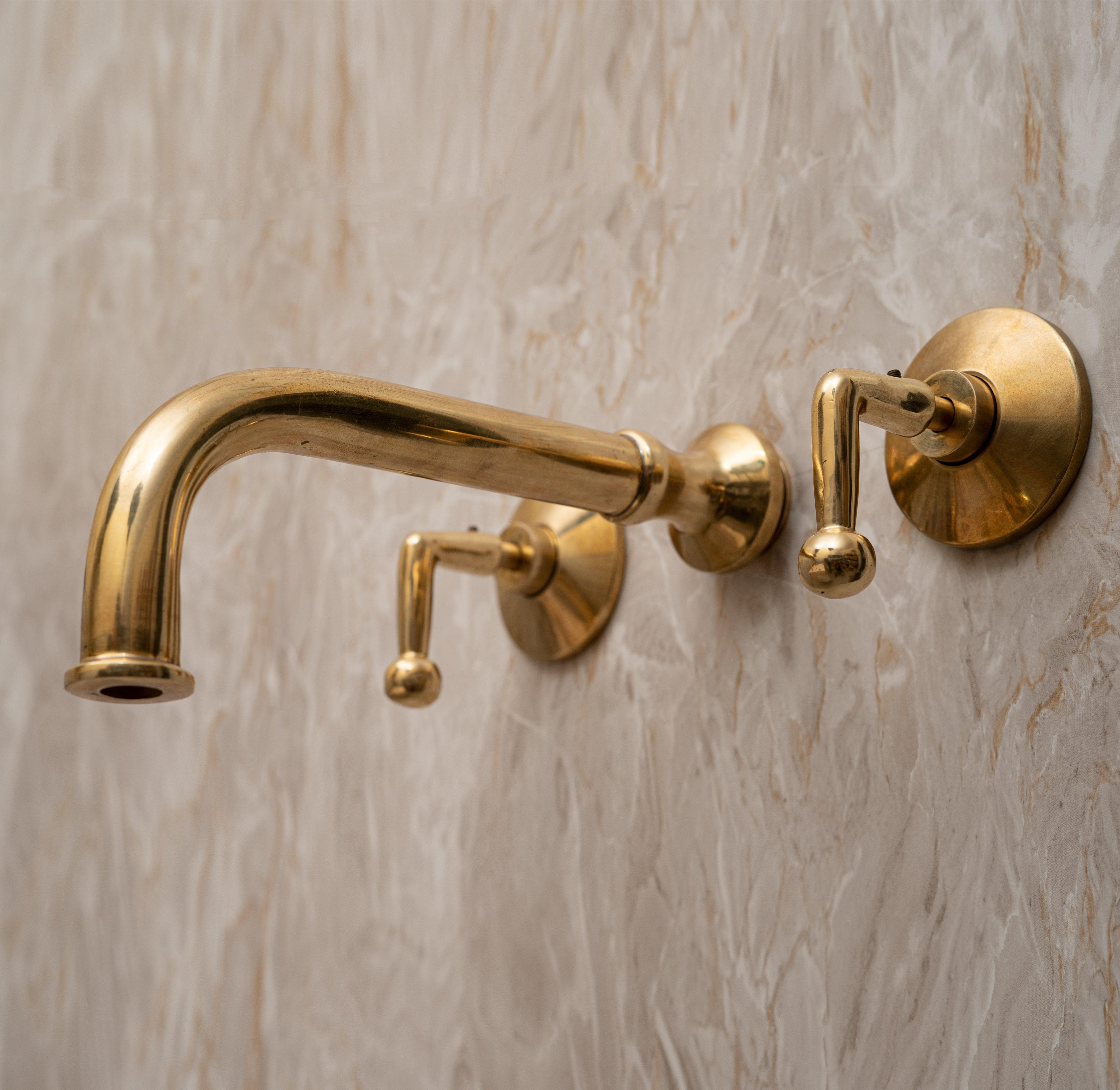 lever handles wall mount faucet