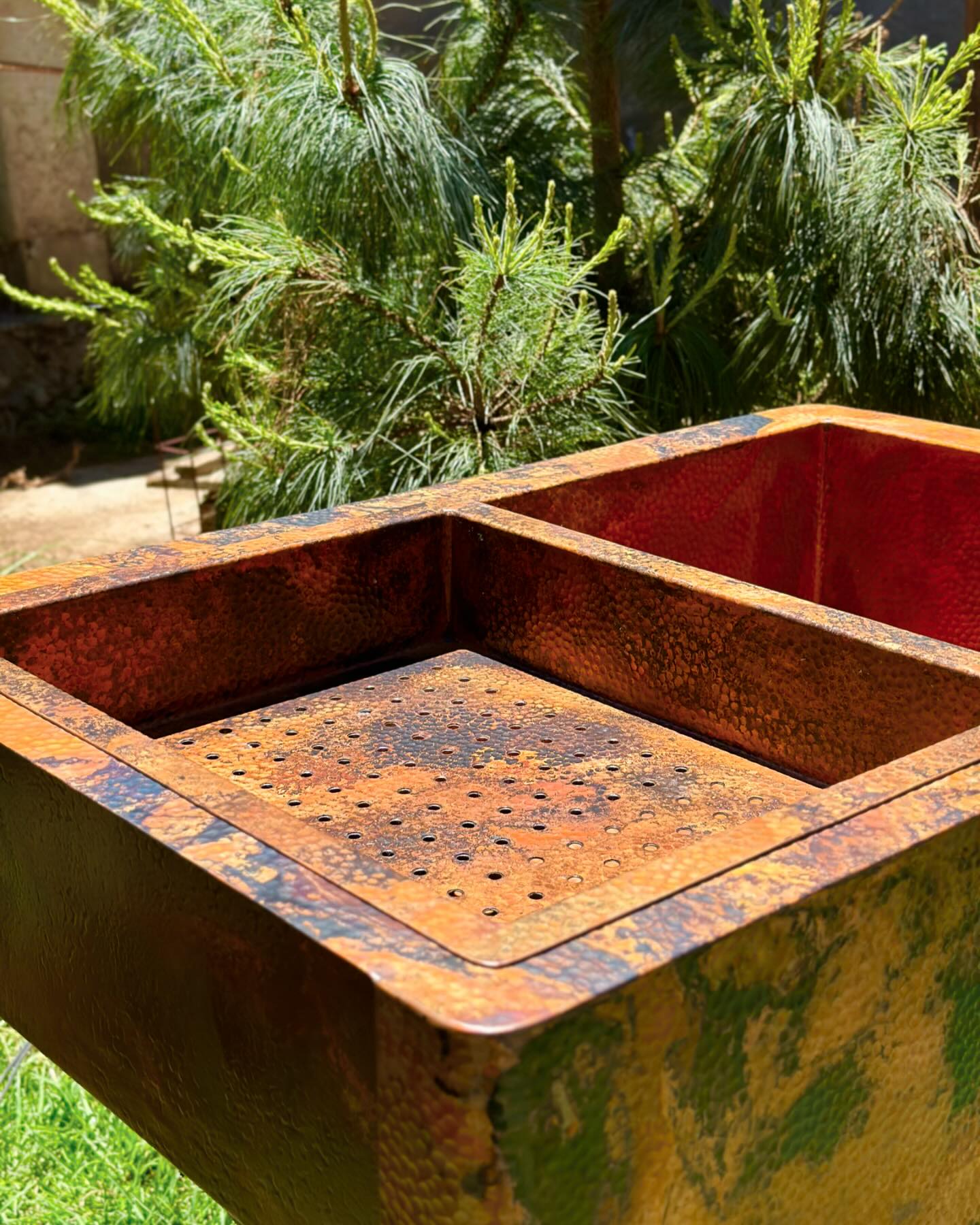 Copper Single Bowl Farmhouse Kitchen Sink