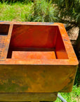 Copper Single Bowl Farmhouse Kitchen Sink With Drain Board