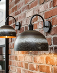 Vintage Copper Wall Sconce – Rustic Dome Farmhouse Light Fixture