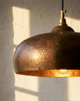 Vintage Rustic Patina Copper Pendant Light - Kitchen Island Ceiling Lamp